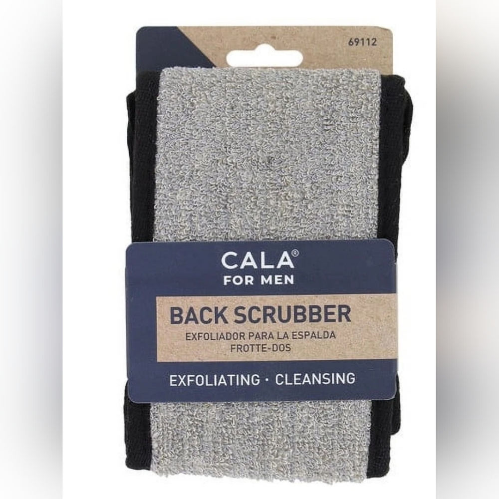 CALA Gray Back Scrubber for Men, NIP